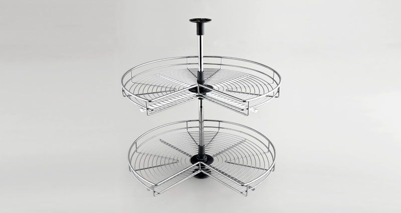 "Карусель" 3/4 для кухонного шкафа,  на оси