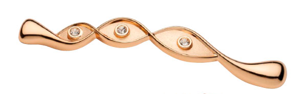 Мебельная ручка-скоба со стразами TL 8.10526-TL 8.10529